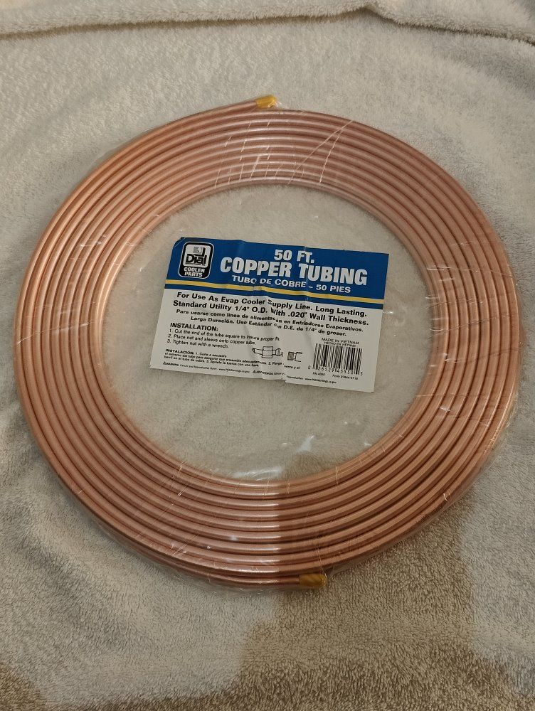 1/4" O.D. X 50 FT. COPPER TUBING