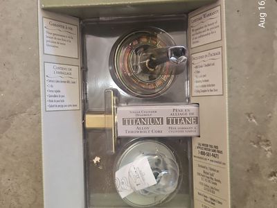 Vintagee Weiser Lock Collections Single Cylinder Deadbolt Titanium Alloy Core