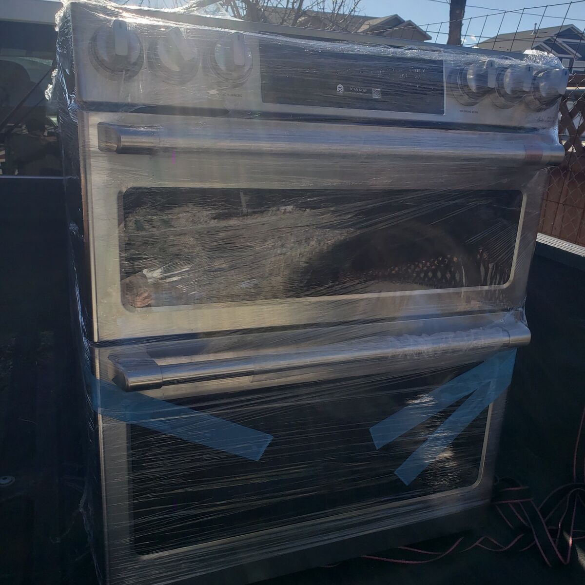 induction stove double oven