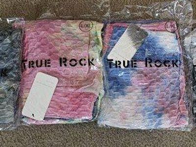 TRUE ROCK Women's L/XL Tie-Dye Textured Leggings - New with Tags, Multiple Colors Available