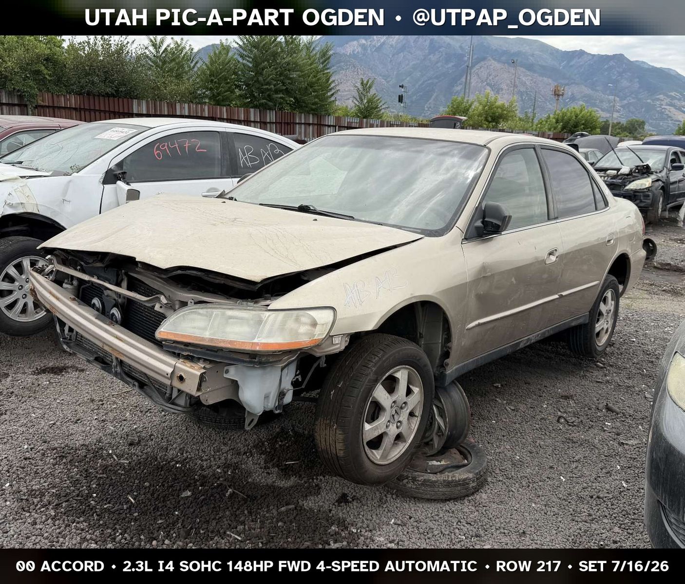 2000 Honda Accord Parts - UTPAP Ogden