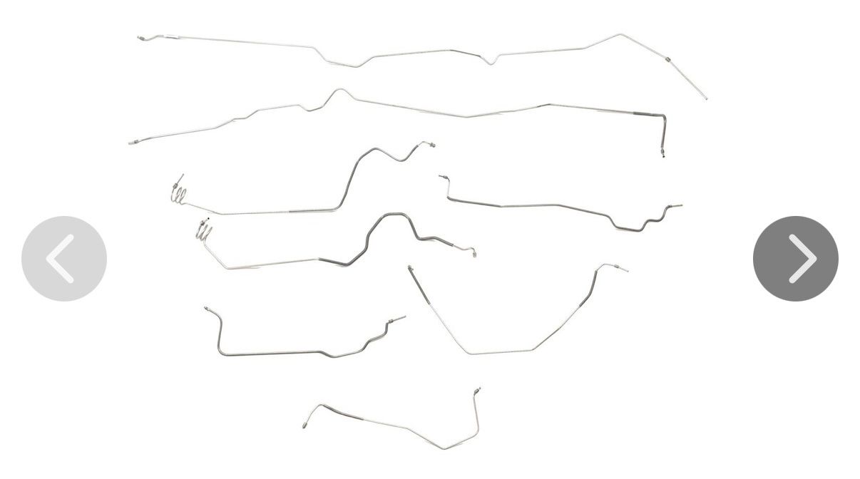 Pre bent high pressure brake lines: Chevrolet squarebody