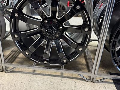 Black Rhino 20x9 6x135 Gloss Black Milled. Brand new set of 4 wheels.