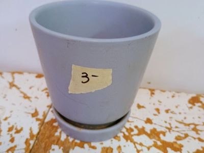 Small purple plant pot. 4 1/2"