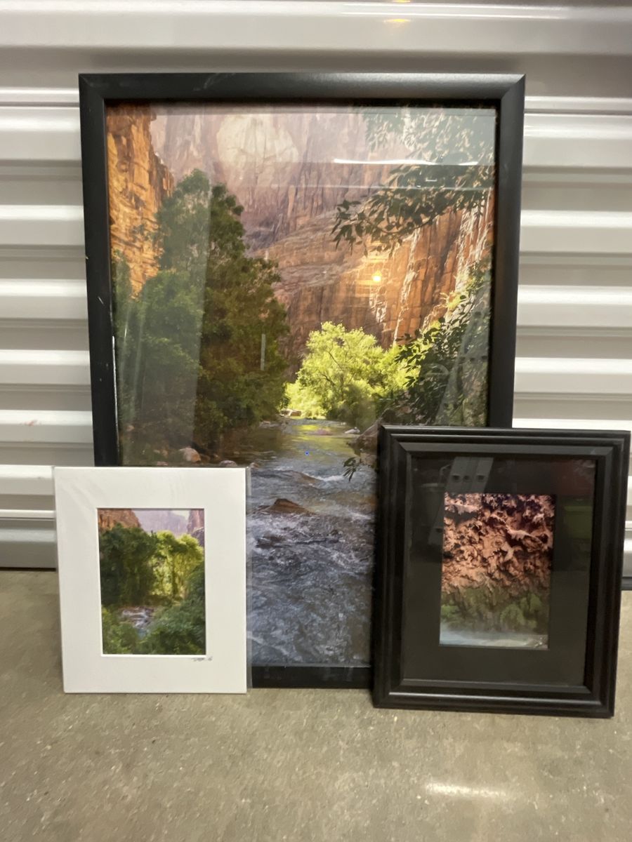 Havasupai photo set - Scenic Grand Canyon River & Canyon Landscape Framed Art Print - Unframed Prints Included
