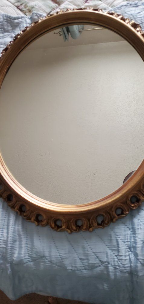 Vintage GoldOval Wall Mirror