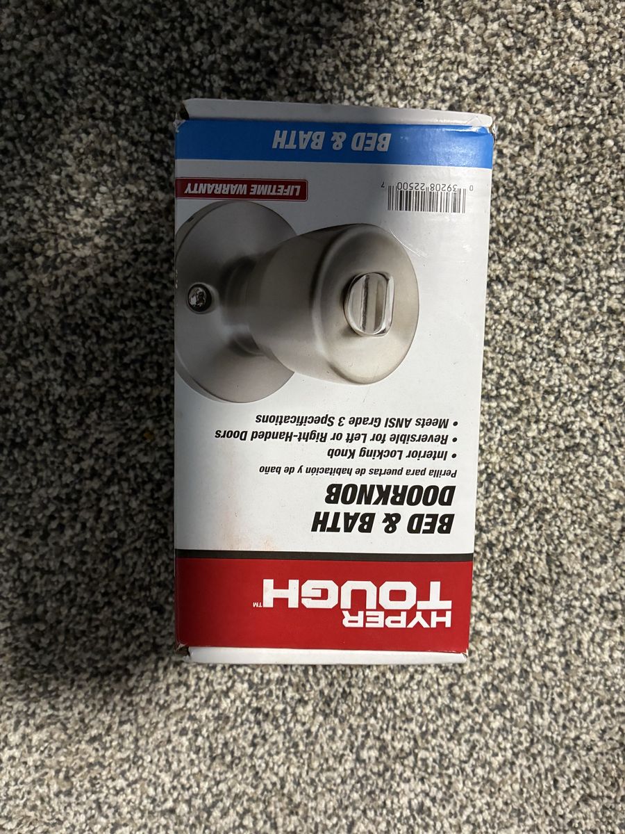 New Bathroom/bedroom door knob