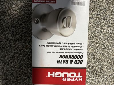 New Bathroom/bedroom door knob