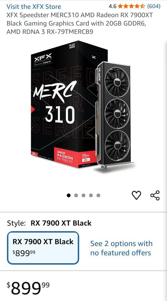 AMD Radeon RX7900XT Graphics Card