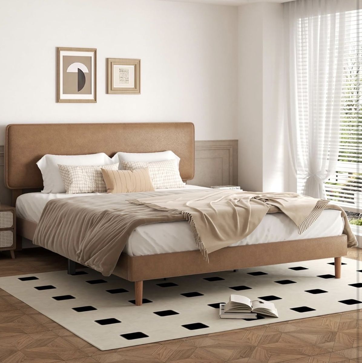 Brand New King Size Upholstered Bed Frame