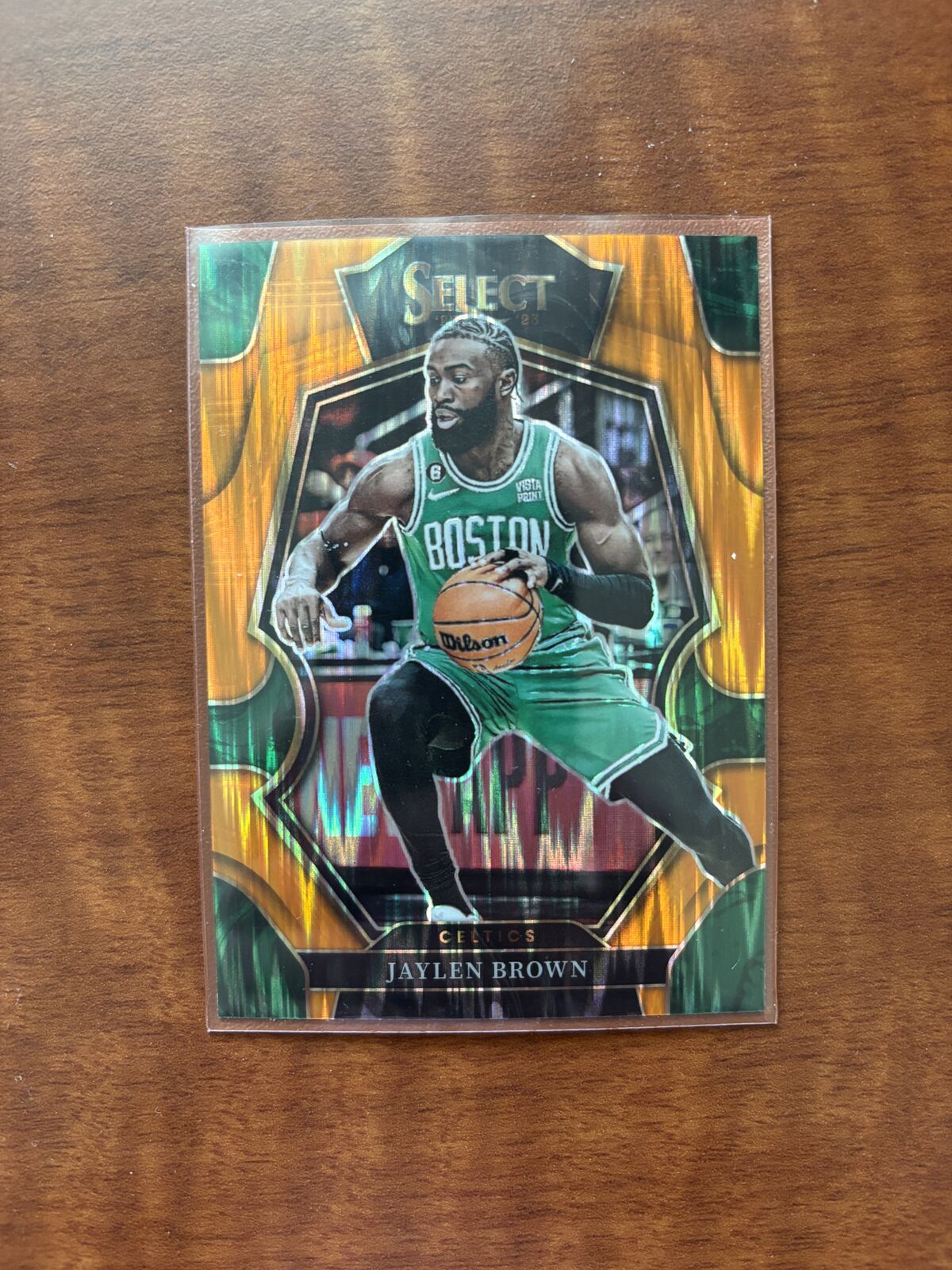 Jaylen Brown Basketball Card - Orange Prizm