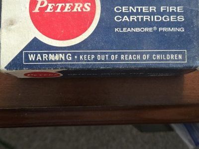 Vintage Peters 38 Special Police Service 158 Grain Lead Cartridges 50 Rounds