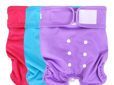 Reusable dog diapers for female dog