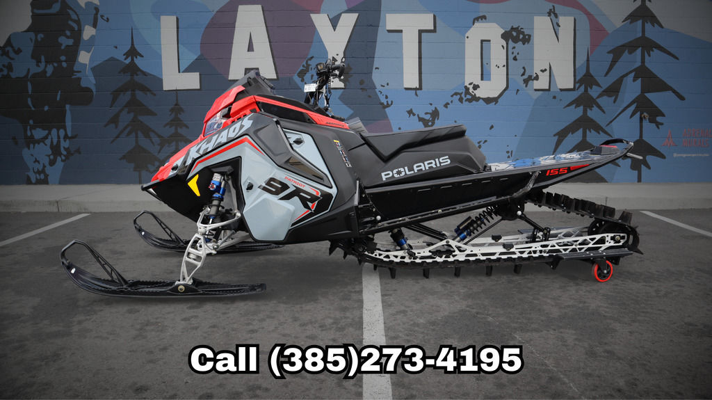 2025 Polaris® 9R RMK KHAOS 155 Storm Gray / Indy Red