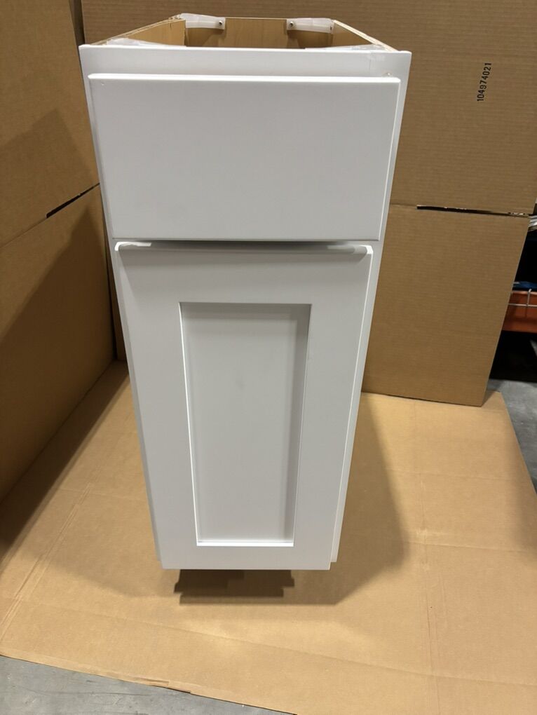 New Damaged Bathroom Storage Cabinet