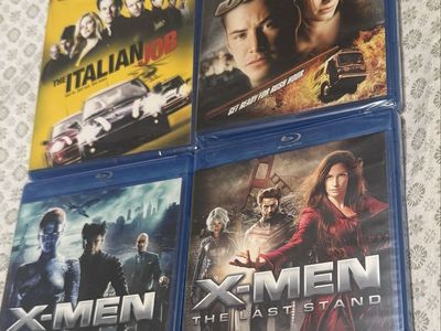 4 Blu-ray Discs: The Italian Job, Speed, X-Men, & X-Men The Last Stand Movie Collection