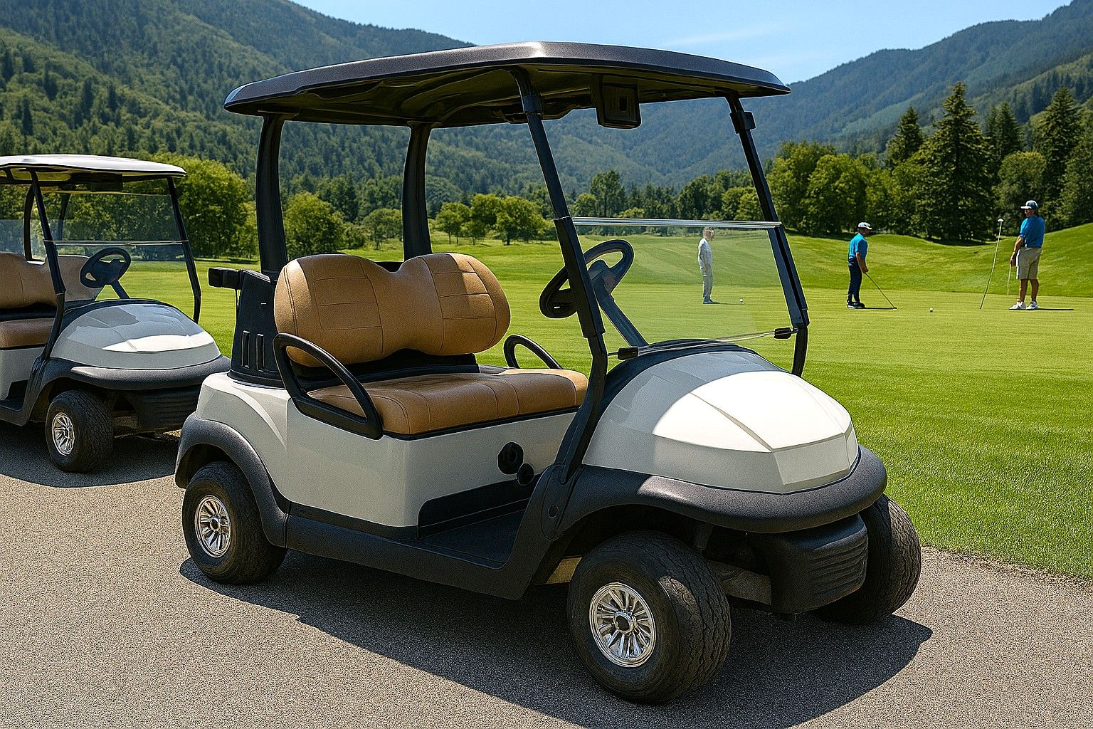 2020 Arctic White Gas Club Car TEMPO Golf Cart