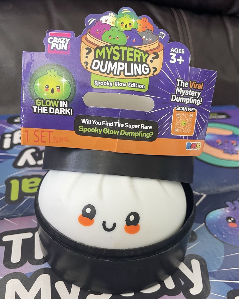RMS Crazy Fun Mystery Dumpling Fidget Toy Bundle (Spooky Glow, Squeezy Jelly, Gummi Bear)