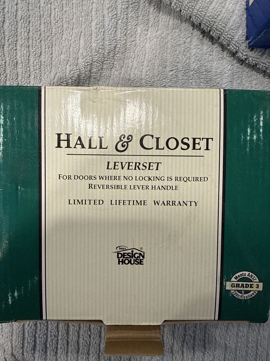 12 count door handle Design House hall & closet lever set, satin nickel