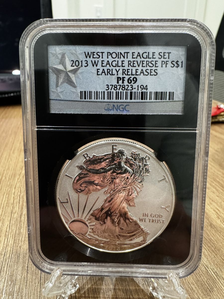 2013 W American Eagle Reverse Proof Silver Dollar NGC PF 69 Early Releases