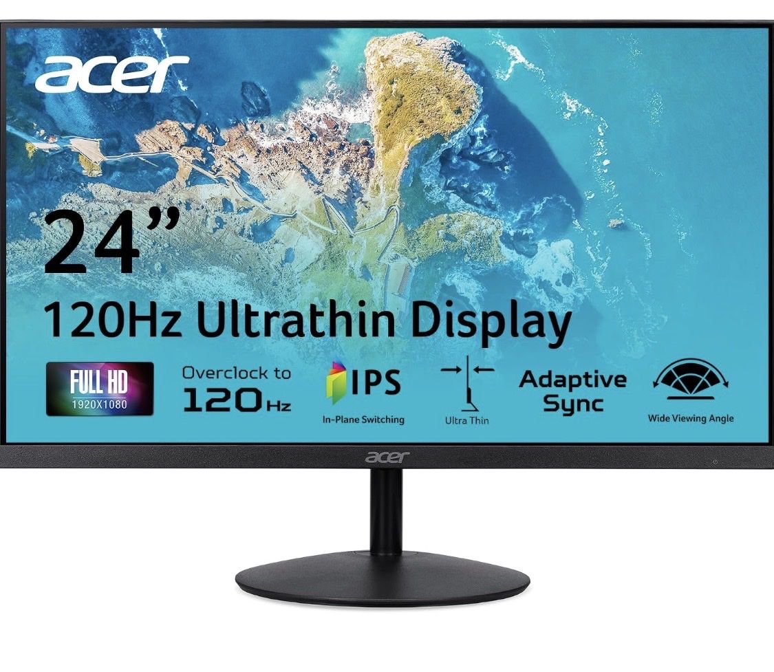 Acer 24" Full HD 120Hz IPS Ultrawide Adaptive Sync Monitor (2 available)