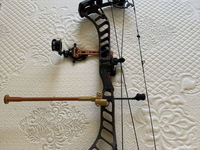 Prime Inline 5 Compound Bow - grizzly brown, Right-Handed, with Stabilizer and Sight