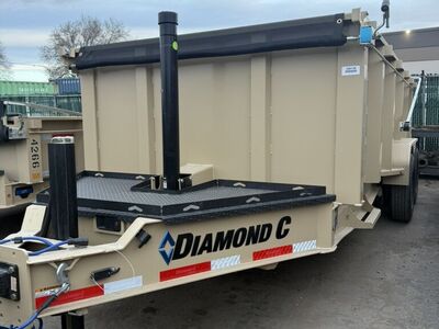 6 Hour available - High Side 7x16 Dump Trailer – 16K Rated Diamond C Rental