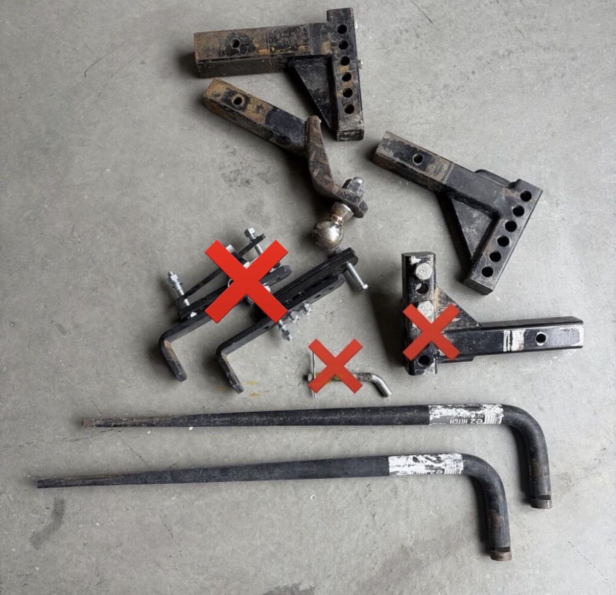 Various Sway Equalizer Etc Hitch Parts