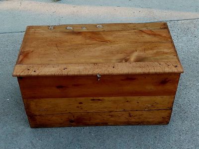 Antique Pine Blanket Chest