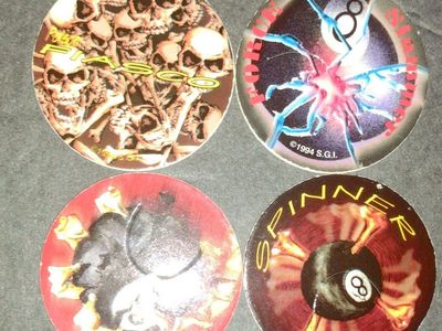 Huge 1990s Pog & Slammer Collection – 500+ Pieces
