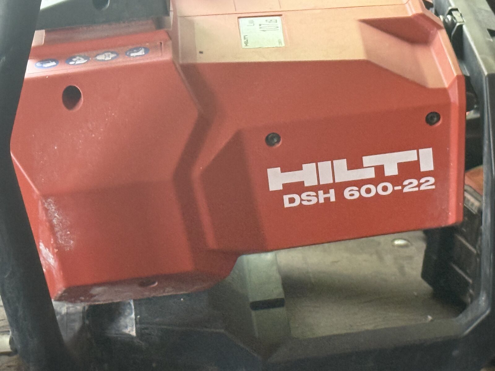 HILTI DSH 600-22 ATC 12" BATTERY-POWERED CUT-OFF SAW concrete/masonry/metal Cordless / Two 22 Nuron