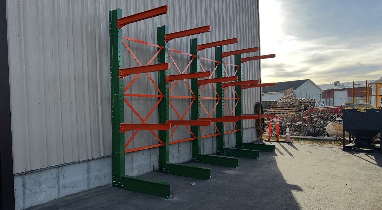 Cantilever Racking Storage for Lumber & Pipe