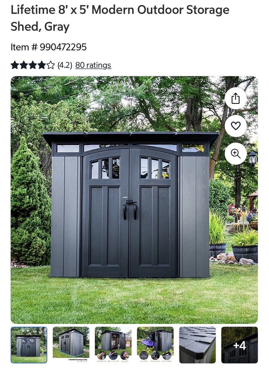 New Lifetime 8x5 Shed With Delivery