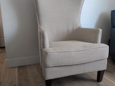 Two high back chairs