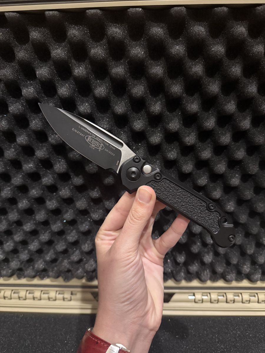 Microtech Auto LUDT Black AL 