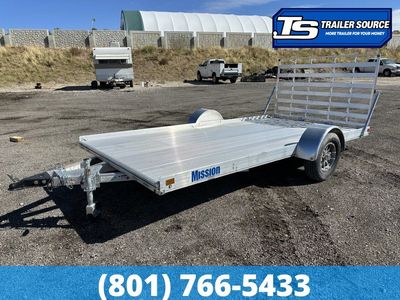 7x14 Alcom FlexHaul Aluminum Trailer - Interior - 3.5K GVWR - Alloy Wheels