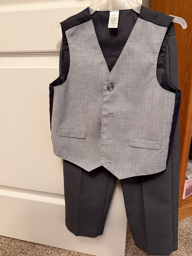 4T Toddler Vest and Dress Pants