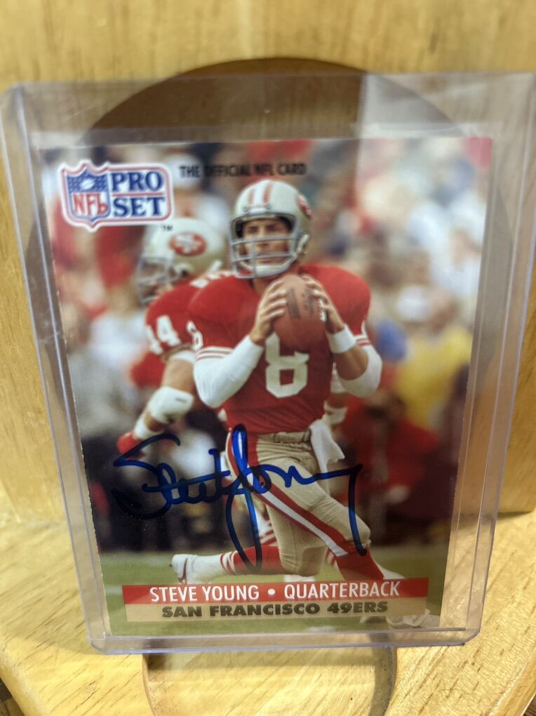 Strve Young Autograph BYU Auto San Fransico 49ers
