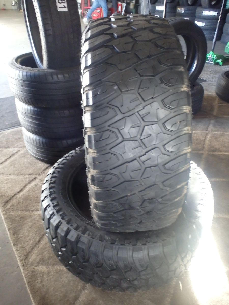 35X12.50R22 FORCELAND REBEL HAWK R/T PAIR OF TWO USED TIRES