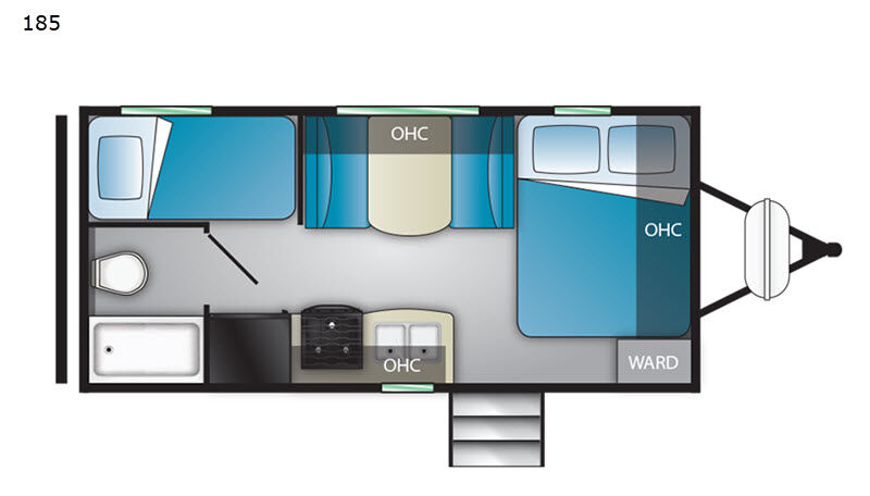 Used 2019 Heartland Mallard Ultra-Light Travel Trailer, Sleeps 6, Bunkhouse Layout (185)