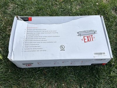NIB 2 sided EXIT LED sign GRMSRL-200D