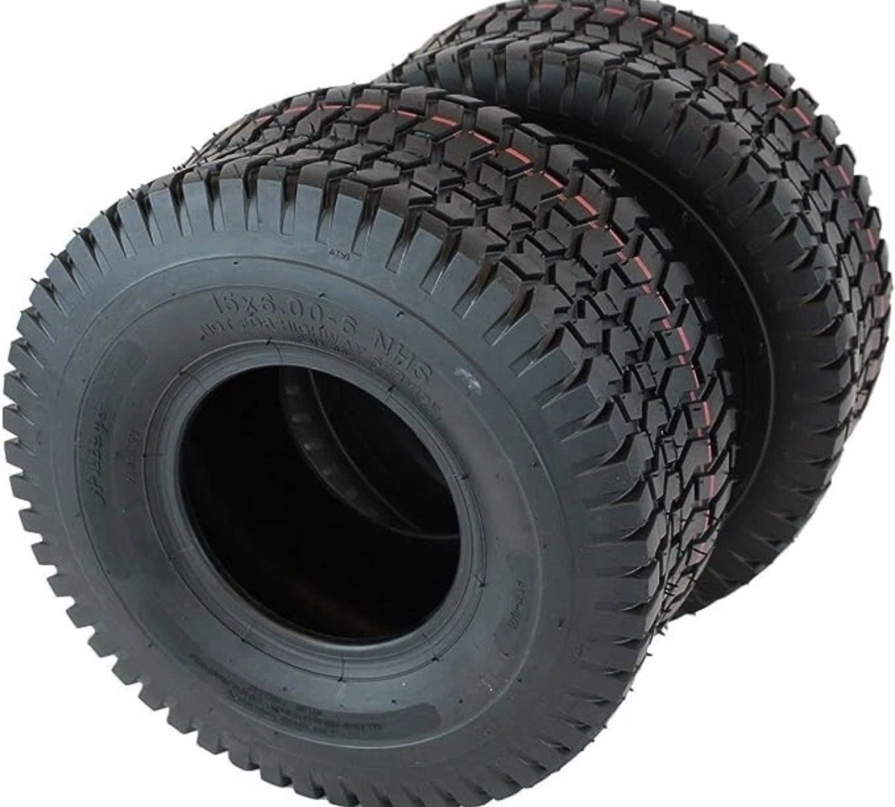 Tire  (Set of 2) 15x6.00-6NHS Lawn Mower