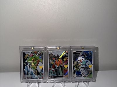 Pokémon Celebrations Full Art Snivy, Tepig, Oshawott Promo Card Set