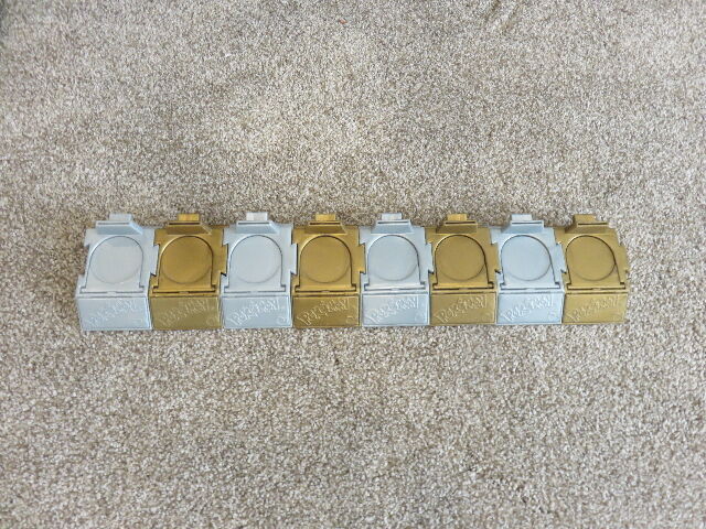 LOT OF 8 VINTAGE POKEMON FIGURE STANDS WITH LAUNCHING CAPABILITY - SELLING AS A LOT!