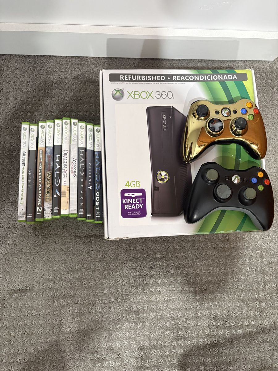 Xbox 360 500GB 3 Controllers/Games