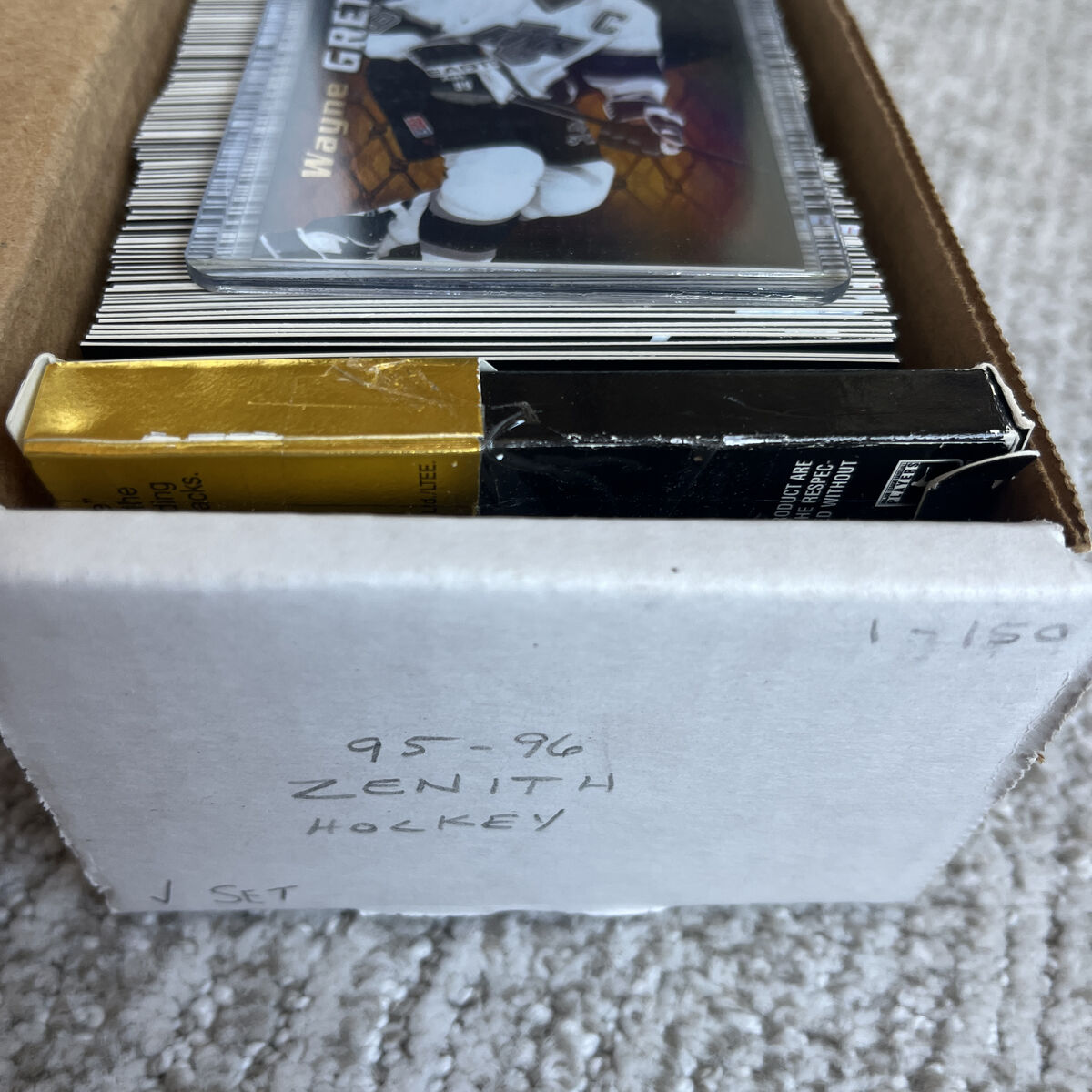 1995 -96 Zenith Hockey Set 150 Gretzky Card