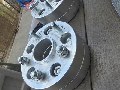 Pair of 5x5 to 5x4.5 Wheel Adapters/Spacers with Lugs