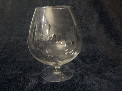Large Vintage Brandy Snifter Glass