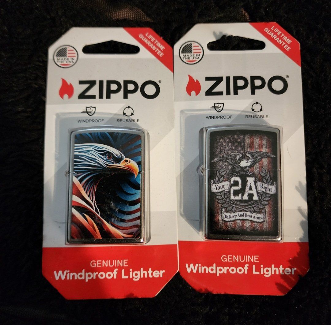 New. USA Eagle Zippo lighters