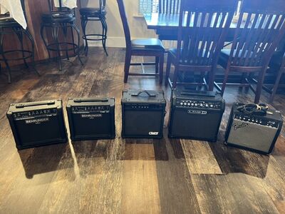 Fender, Line 6, Crate, Behringer AMPs